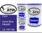 Preview: Ford, Kona Blue Metallic, L6 / M7188: 500ml Lackdose + 500ml Klarlack + 250ml Härter - Set, von ATW Autoteile West.